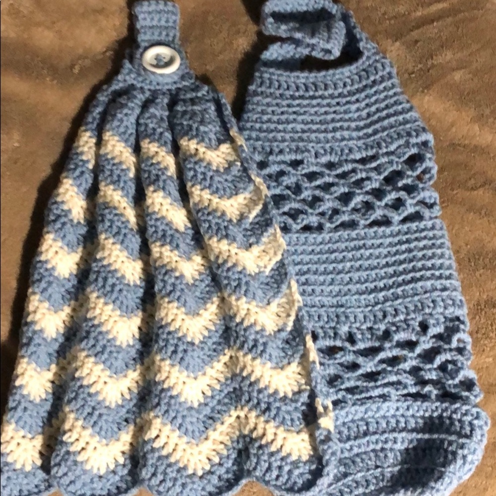 Crochet kitchen set